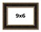 Photo Size Ornate Brown Picture Frame - UV Acrylic, Foam Board Backing, Hanging Hardware